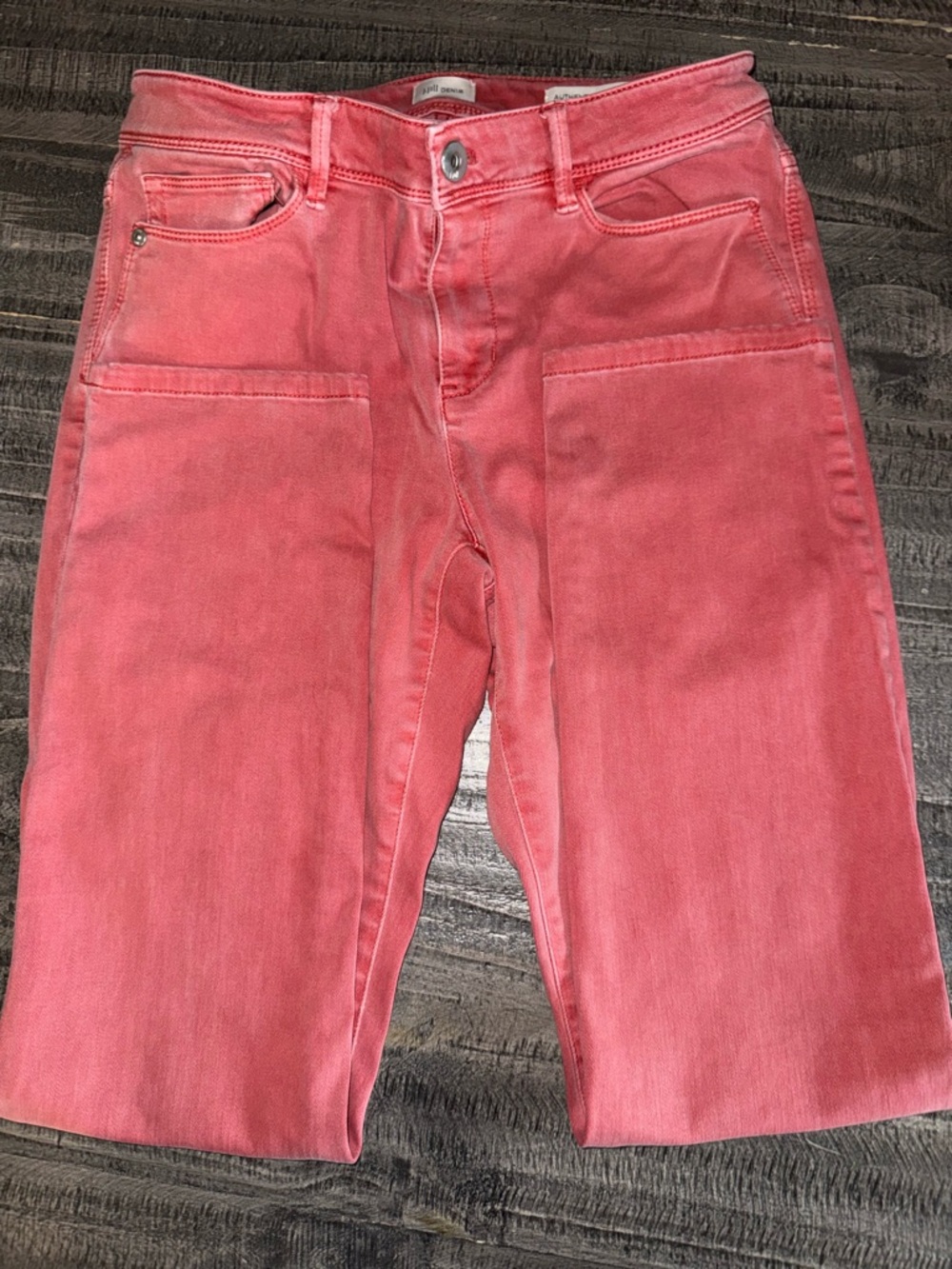 J. Jill Authentic Fit Light Red Clover Slim Ankle Jeans sz 6 - Picture 5 of 8